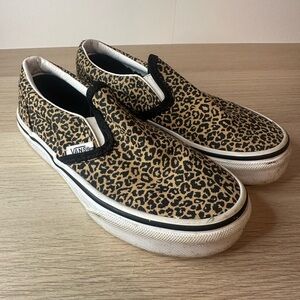 Vans Animal Print Slip-On Shoes